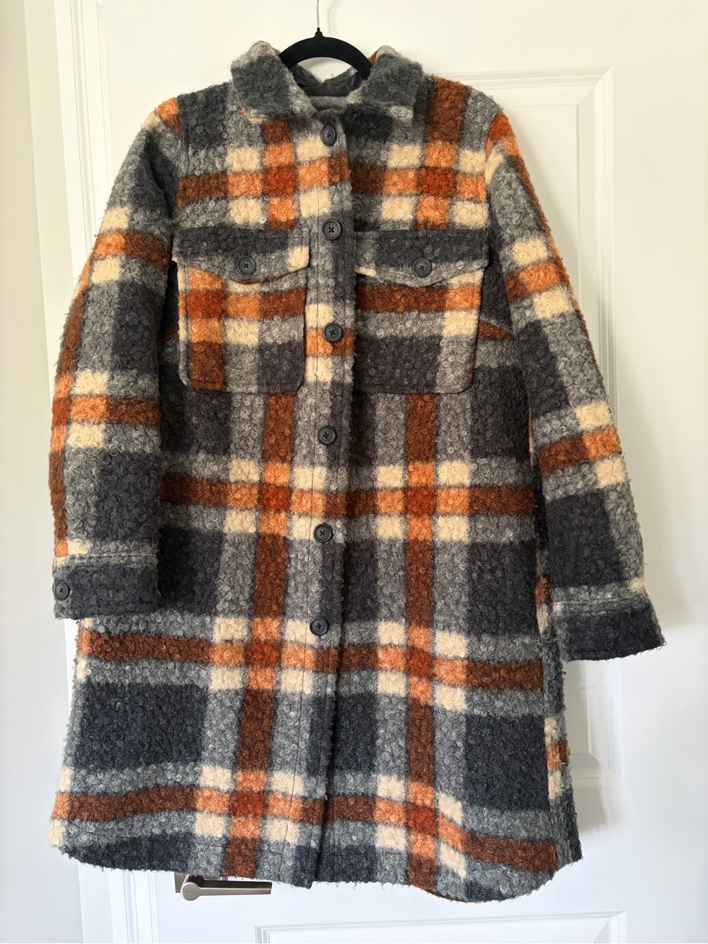 Woman’s Long Plaid Coat/Jacket